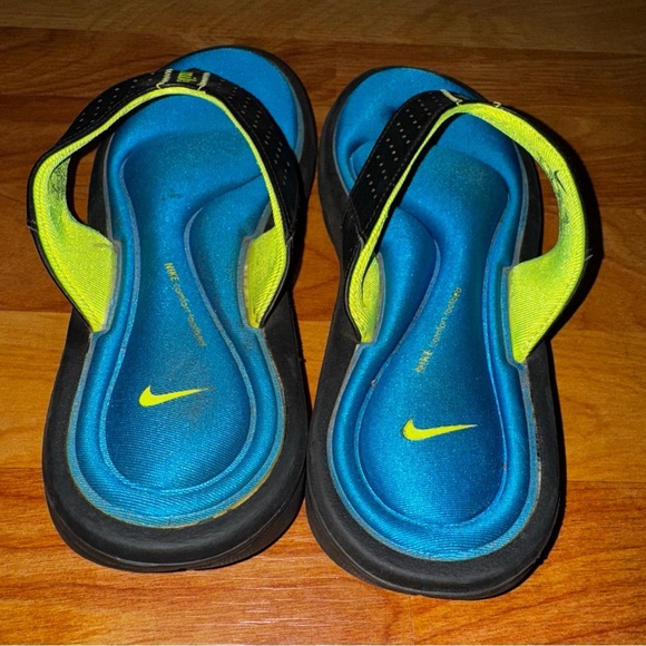 Nike Comfort Thong Black/Volt Ladies Sandals 354925-002 Women’s Size 6 RAREST! - Picture 3 of 7